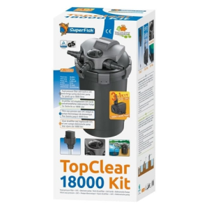 Superfish Top Clear Kit 18.000 met 11 Watt UVC en 5.000 L/H pomp
